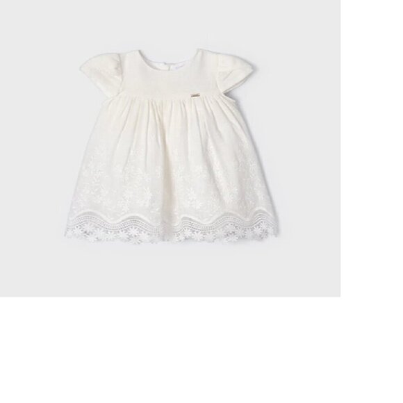Mayoral Embroidered Dress Baby Girl 12M - Picture 4 of 10